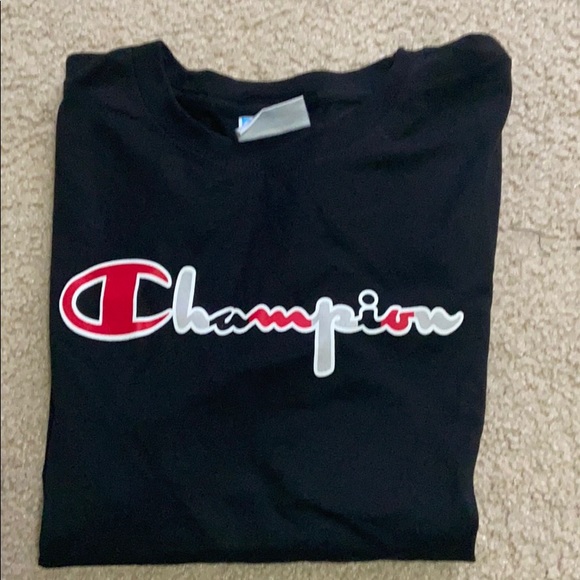 WOMENS CHAMPION LOGO TEE SHIRT - Picture 2 of 3